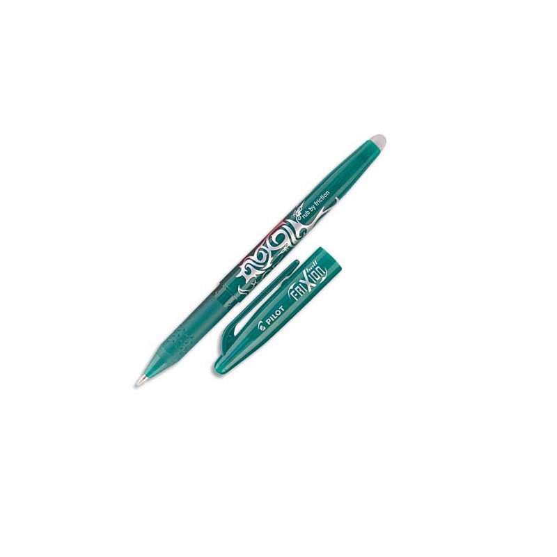 PILOT Stylo bille encre gel qui s'efface à l'aide de la gomme en bout de stylo FriXion coloris Vert