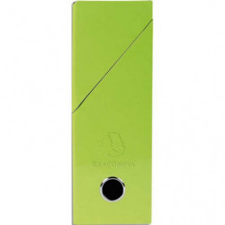 EXACOMPTA Boîte de transfert Iderama, carte lustrée pelliculée, dos 9 cm, 34x25,5 cm, coloris Vert