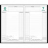 EXACOMPTA Agenda Perpétuel recettes/dépenses,Janvier à Décembre 2025 - format 15 x 21 cm couverture Noire