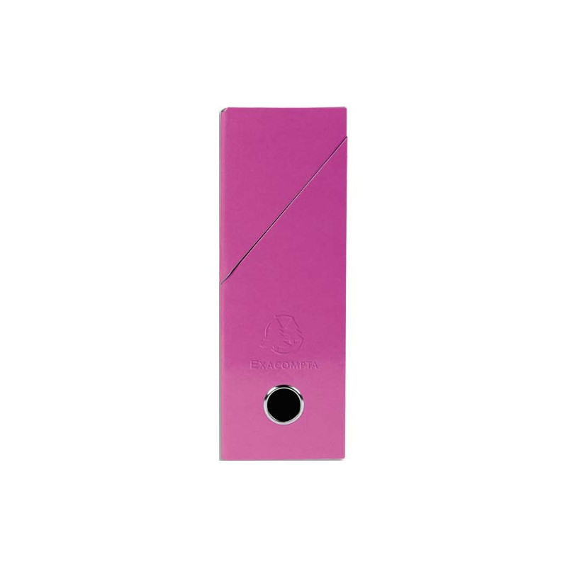 EXACOMPTA Boîte de transfert Iderama, carte lustrée pelliculée, dos 9 cm, 34x25,5 cm, coloris Rose