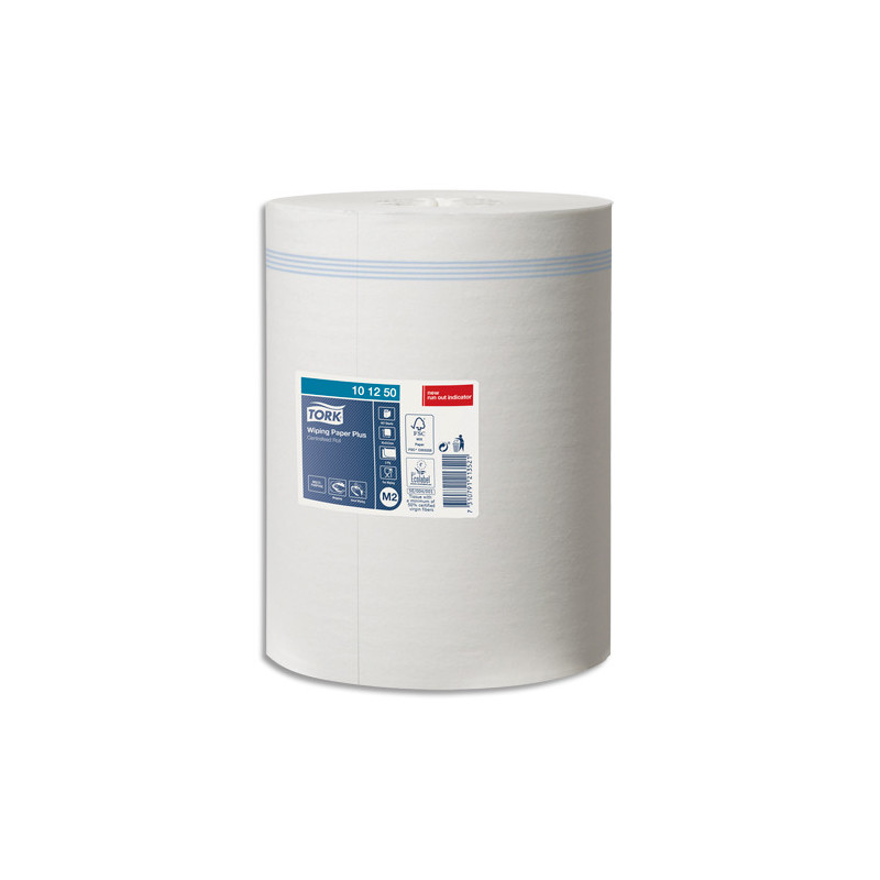 TORK Lot de 6 Bobines papier d'essuyage Plus dévidage central M2 160m Format prédécoupé 24,5x35 cm Blanc