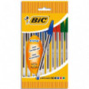 BIC Cristal Original Stylos-Bille Pointe Moyenne (1,0 mm) - Couleurs Assorties, Pochette de 10