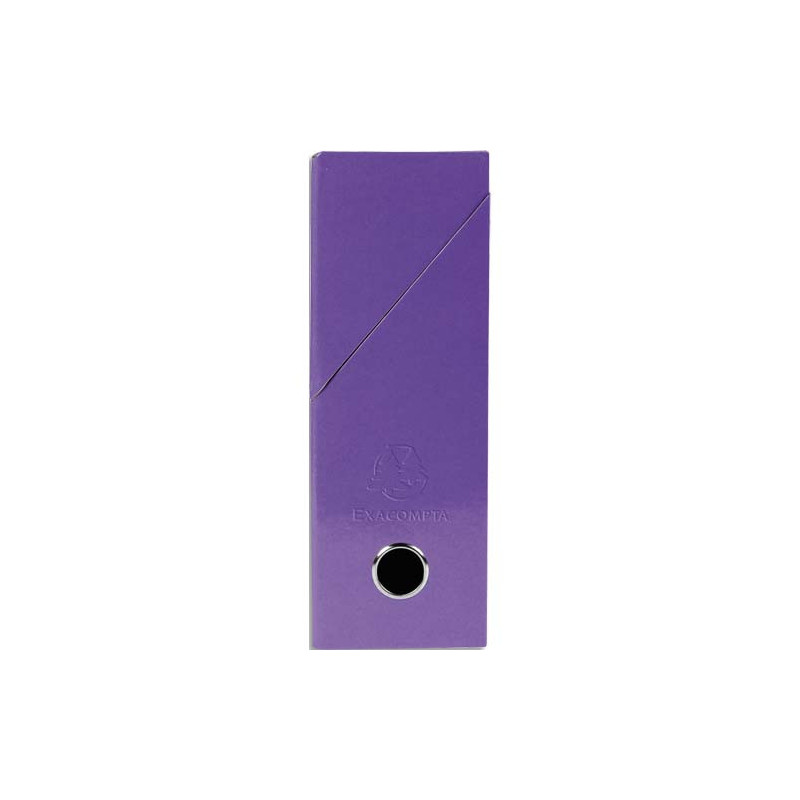 EXACOMPTA Boîte de transfert Iderama, carte lustrée pelliculée, dos 9 cm, 34x25,5 cm, coloris Violet