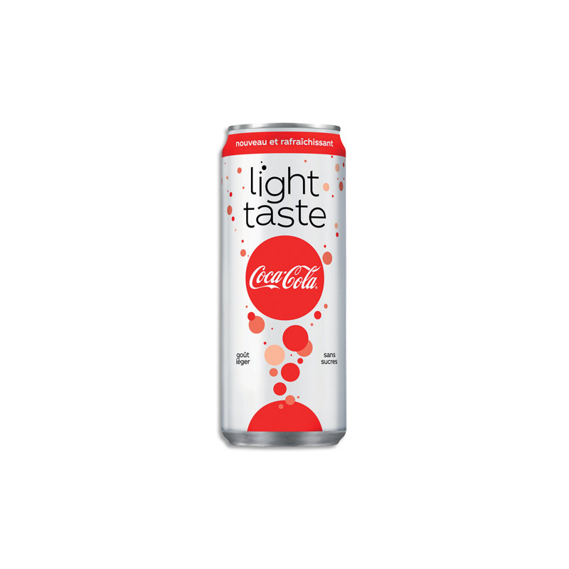 COCA-COLA Light canette Slim de boisson gazeuse pétillante de 33 cl
