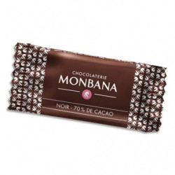 MONBANA Boîte de 200 chocolats napolitains de 4g 70% cacao emballés individuellement