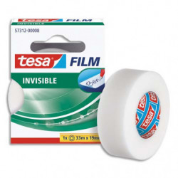 TESA Ruban adhésif invisible 19 mm x 33 m en boîte individuelle