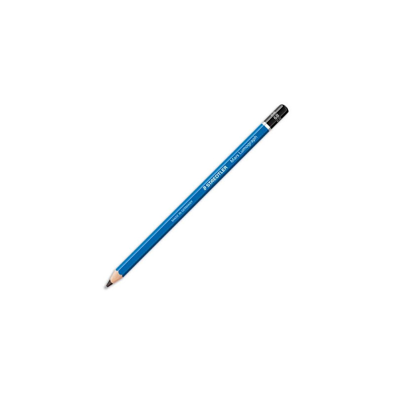 STAEDTLER Crayon graphite tête trempée mine 6B LUMOGRAPH 100