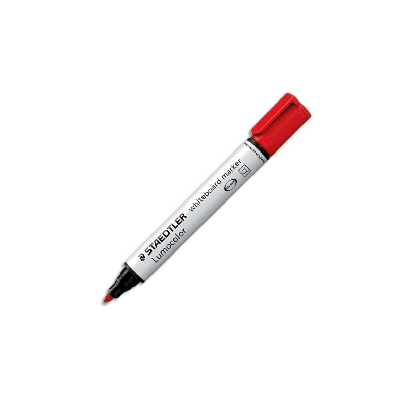 STAEDTLER Marqueur effaçable à sec pour tableaux Blancs pointe ogive encre à base d'alcool Rouge 351