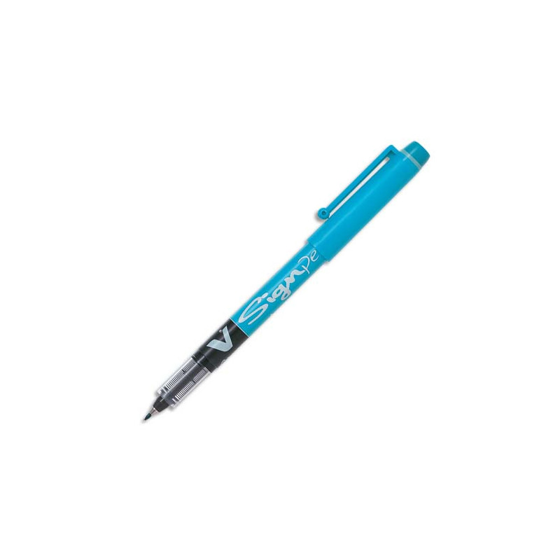 PILOT Stylo-feutre pointe en nylon largeur de trait 0,6 mm encre liquide Turquoise V-SIGN PEN