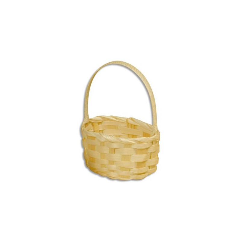 GRAINE CREATIVE Panier en bambou oval 90x65x130mm