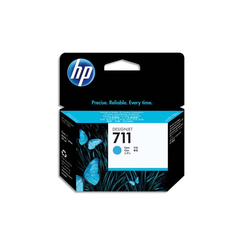 HP Cartouche Jet d'encre Cyan 711 CZ130A