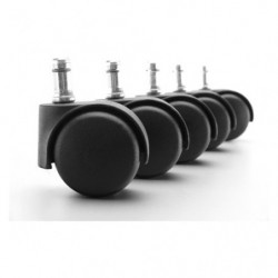 Jeu de 5 roulettes Noires...