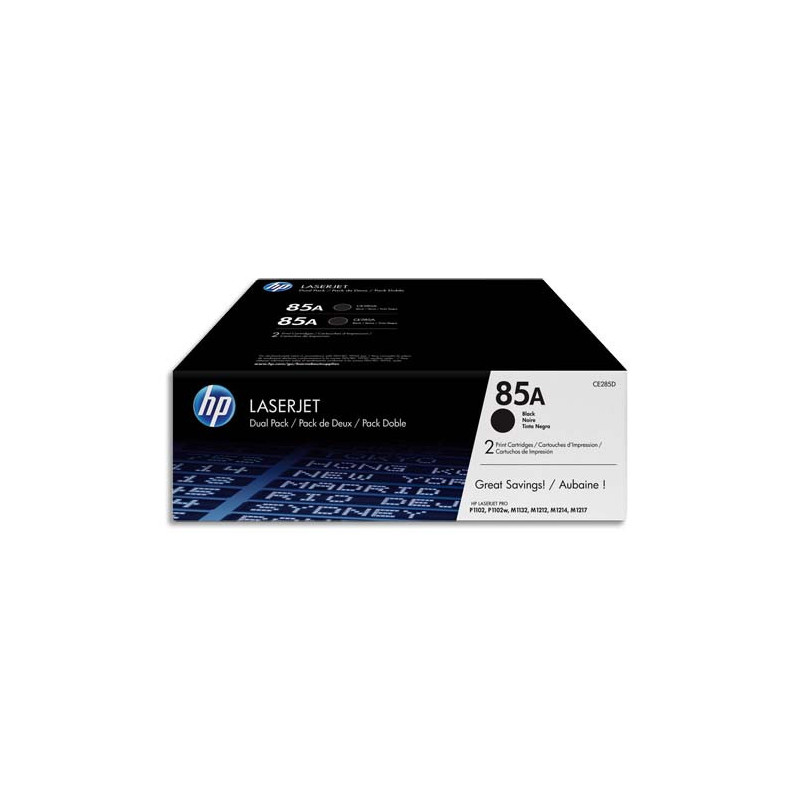 HP Double pack Laser Noir CE285AD