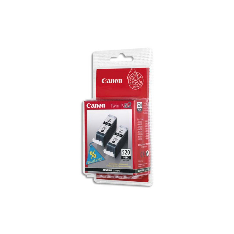 CANON Twin Pack Jet d'encre Noir PGI520BK 2932B012