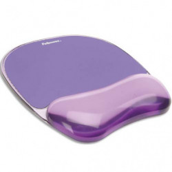 FELLOWES Tapis souris repose-poignet gel crystal Violet 91441