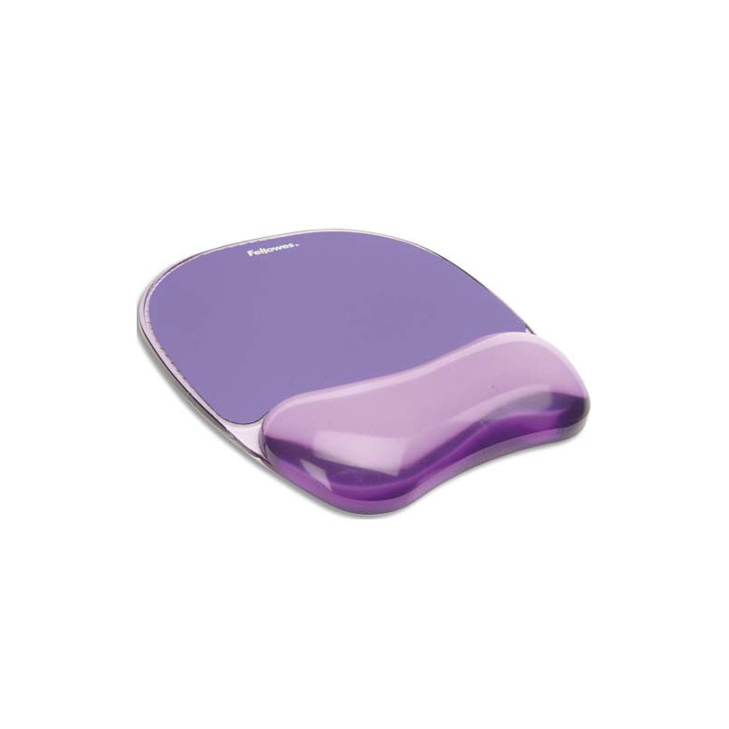 FELLOWES Tapis souris repose-poignet gel crystal Violet 91441