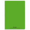 CONQUERANT C9 Cahier piqûre 17x22cm 96 pages 90g grands carreaux Seyès. Couverture polypropylène Vert