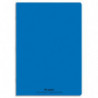 CONQUERANT C9 Cahier piqûre 21x29,7cm 96 pages 90g grands carreaux Seyès. Couverture polypropylène Bleu