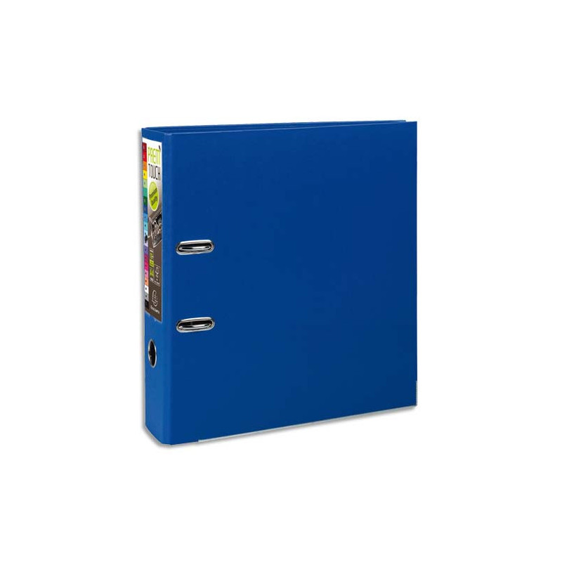 EXACOMPTA Classeur à levier en polypro PREMTOUCH dos de 8cm, coloris Bleu Foncé