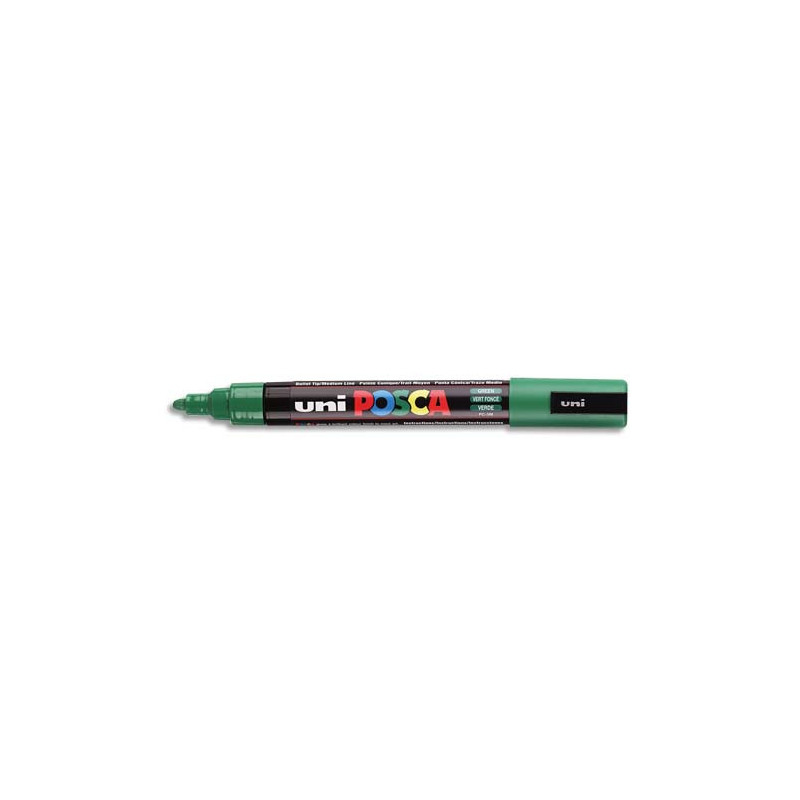 UNI POSCA Marqueur peinture encre Vert foncé à pigmentation et base eau pointe moyenne ogive