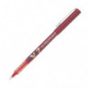 PILOT Stylo Roller pointe tubulaire 0,7 mm encre liquide Rouge HI-TECPOINT BX-V7