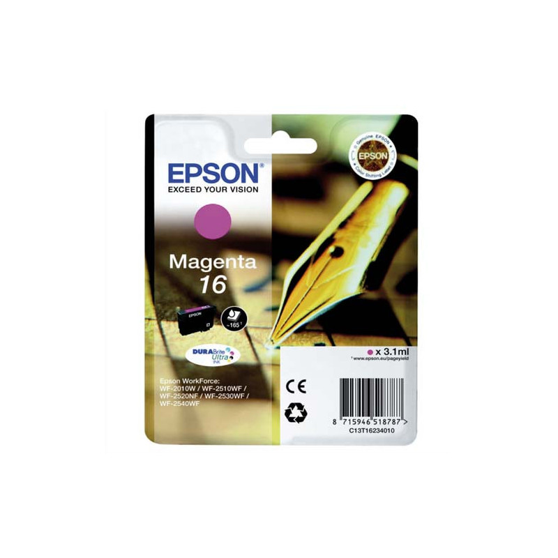 EPSON Cartouche Jet d'Encre DURABrite Ultra M ''Stylo à plume'' 16 - C13T16234012