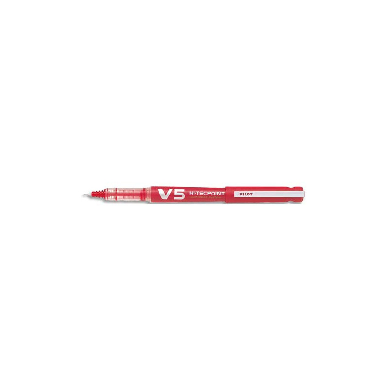 PILOT Stylo roller BEGREEN rechargeable, pointe tubulaire 0,5 mm encre liquide Rouge HI-TECPOINT