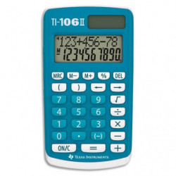 TEXAS INSTRUMENTS Calculatrice primaire TI-106II Bleue 106II/FBL/1E2