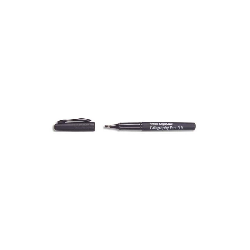 ARTLINE Stylo calligraphie pointe fibre 3mm. Coloris Noir