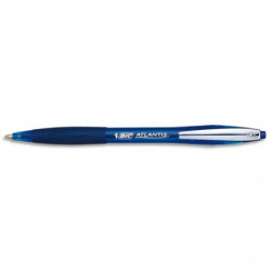 BIC Ecriture Atlantis Soft Stylos-Bille Rétractables Pointe Moyenne (1,0 mm) - Encre Bleue