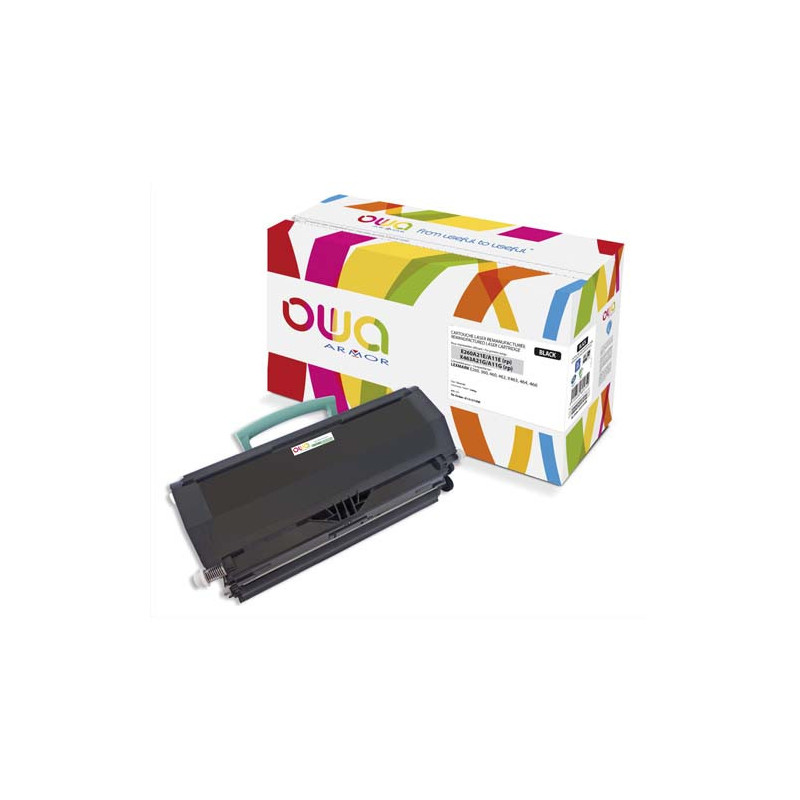 OWA Cartouche compatible Laser LEXMARK E260A11E K15151OW