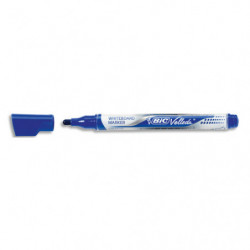 BIC Velleda Ecriture Feutres pour Tableau Blanc Effaçables à Sec Pointe Conique Large - Encre Bleue