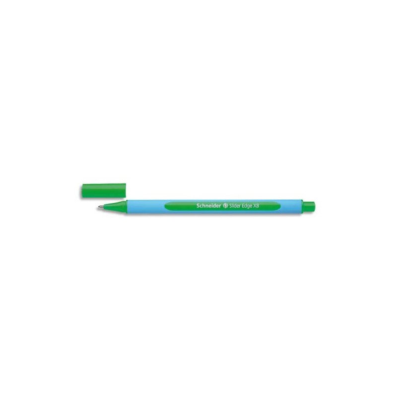 SCHNEIDER Stylo bille SLIDER EDGE à capuchon, pointe large, corps triangulaire, encreindélébile Verte