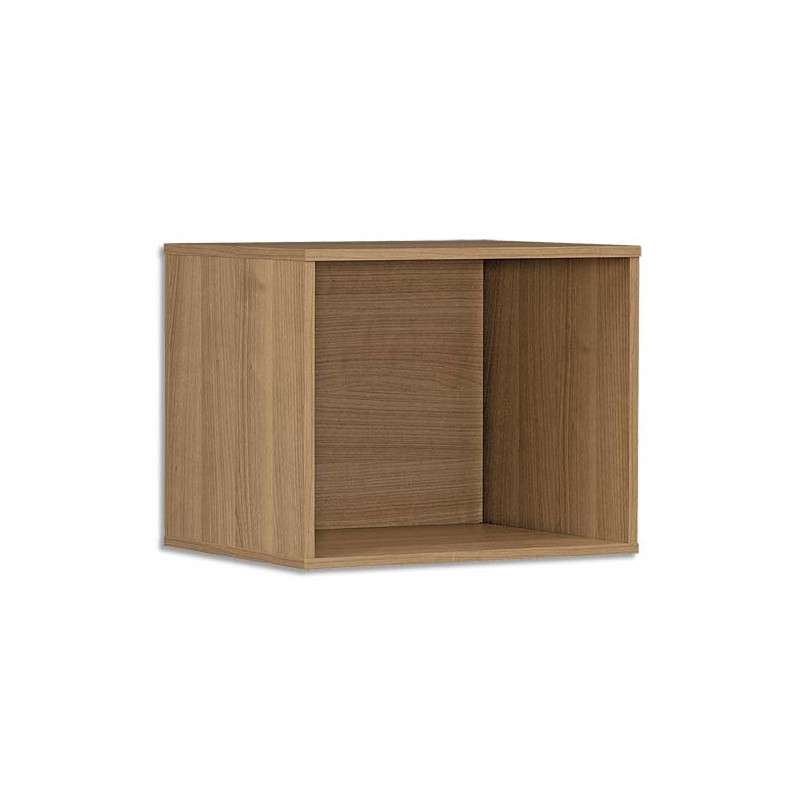 GAUTIER OFFICE Cube Xenon, intégrable pour bibliothèques Merisier Italien - Dim. : L42 x H34 x P34 cm