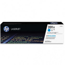 HP 201X CF401X Toner Cyan grande capacité Authentique pour HP Color LaserJet Pro M252 / M274 / M277