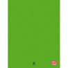 PLEIN CIEL Cahier piqûre 96 pages 24x32cm grands carreaux Seyès 90g. Couverture polypro Vert