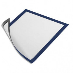 DURABLE Sachet 5 Cadres d'affichage Duraframe A4 - magnétique toute surface métallique - Bleu