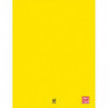 PLEIN CIEL Cahier piqûre 96 pages 24x32cm grands carreaux Seyès 90g. Couverture polypro Jaune