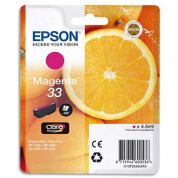 EPSON Cartouche Jet d'Encre Claria Premium Magenta ''Oranges'' 33 - C13T33434012