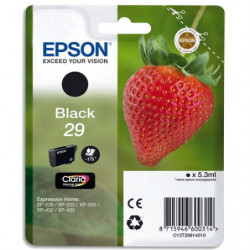 EPSON Cartouche Jet d'Encre Claria Home Noir ''Fraise'' 29 - C13T29814012