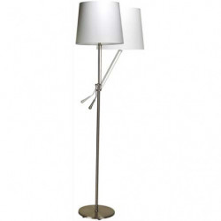 UNILUX Lampadaire abat-jour réglable. LED 12W E27, 20 000h, 68 lm/W Interr sur cordon Classe A