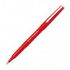 PILOT Stylo-feutre pointe fine baguée métal encre Rouge corps plastique couleur FINELINER