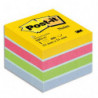 POST-IT Mini bloc cube 400 feuilles 5.1x5.1cm couleur ultra