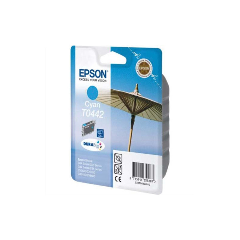 EPSON Cartouche Jet d'Encre DURABrite Ultra Cyan (HC) ''Parasol'' - C13T04424010