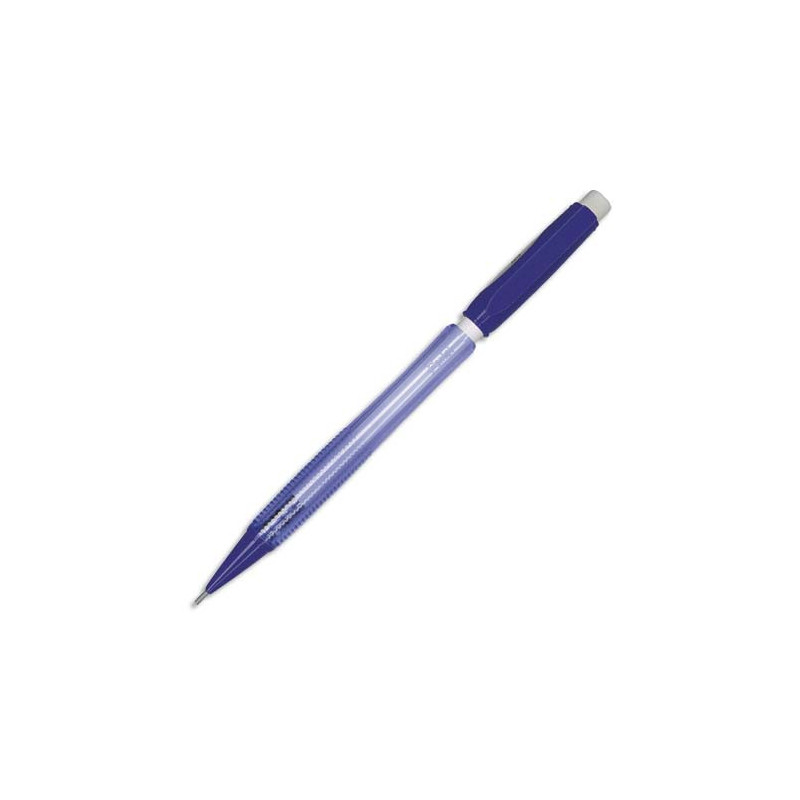 PENTEL Porte-mine 0,7 mm rechargeable corps plastique Noir grip caoutchouc couleur FIESTA