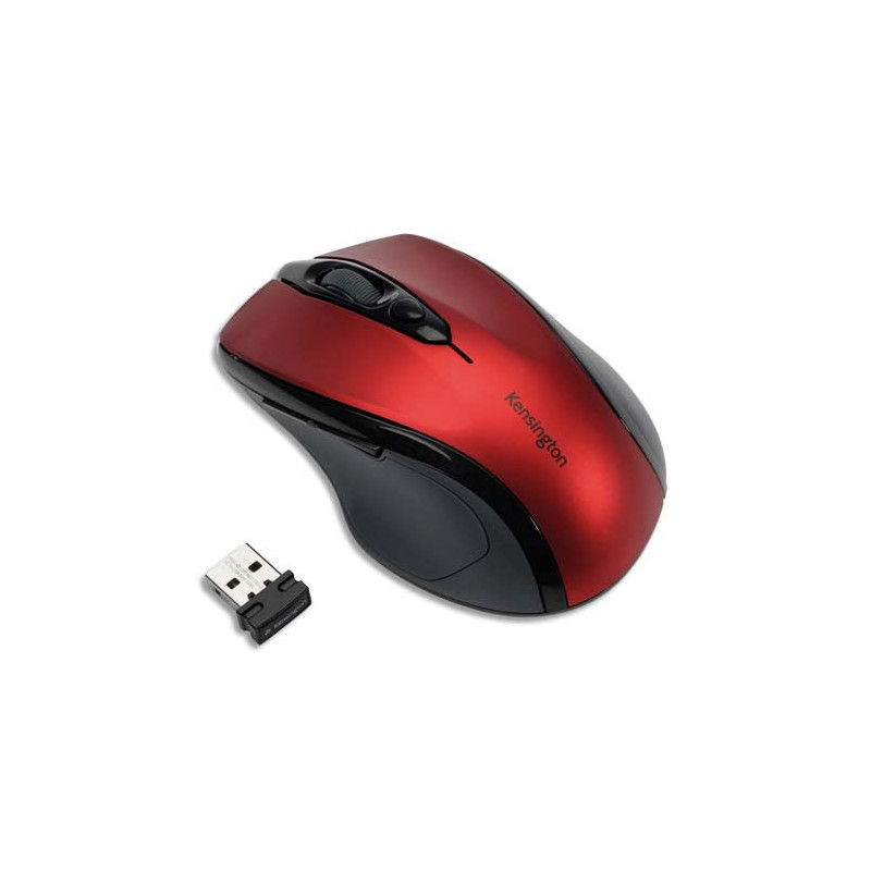 KENSINGTON Souris sans fil Pro Fit, taille moyenne, rouge, K72422WW
