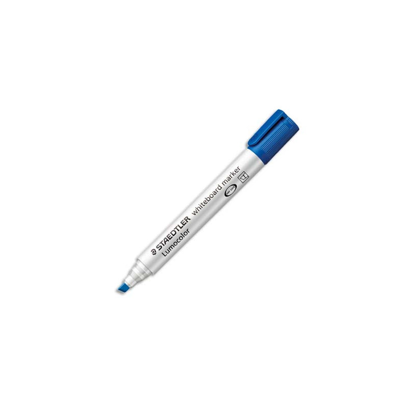 STAEDTLER Marqueur effaçable à sec pour tableau Blanc pointe biseau encre à base d'alcool Bleue 351B