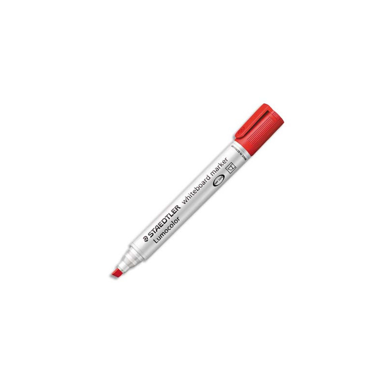 STAEDTLER Marqueur effaçable à sec pour tableau Blanc pointe biseau encre à base d'alcool Rouge 351B