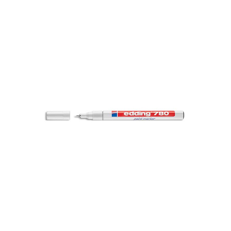 EDDING Marqueur peinture E780 laque Blanche, pointe extra fine, 842049
