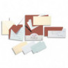 CLAIREFONTAINE Paquet de 25 cartes 210g POLLEN 10,6x21,3cm. Coloris Blanc